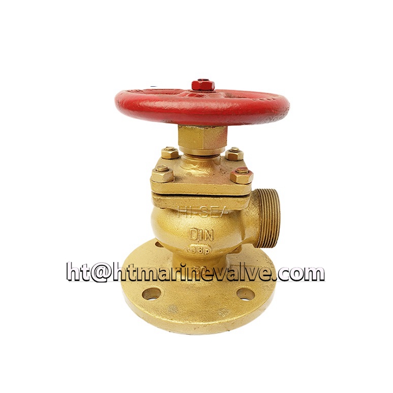 Marine DIN Bronze Angle Fire Valve