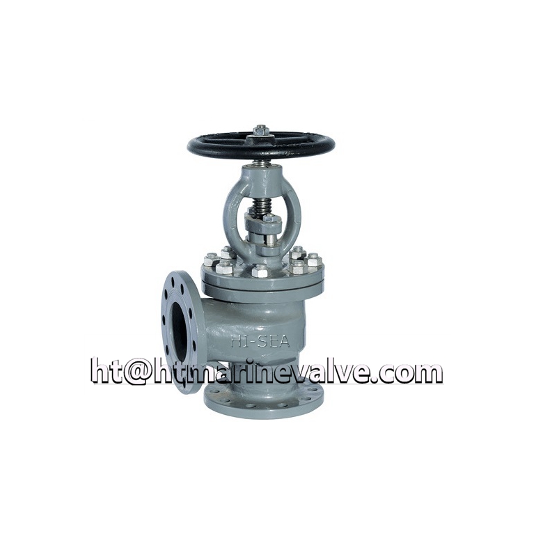 Marine DIN Cast Steel Angle Globe Valve