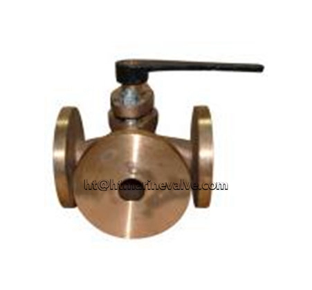 JIS F7381 5K Bronze Cocks Valve - 3 Way 