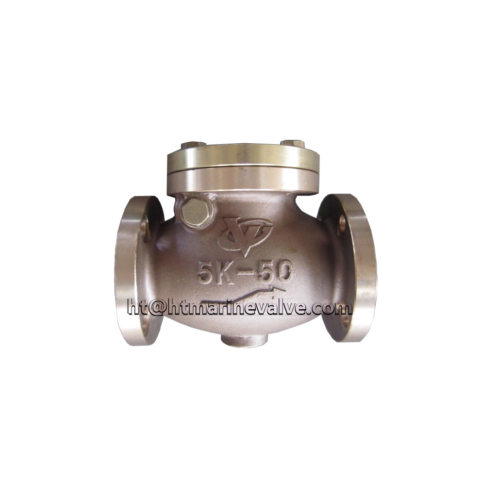  JIS F7371 5K Bronze swing check valve DN50-80