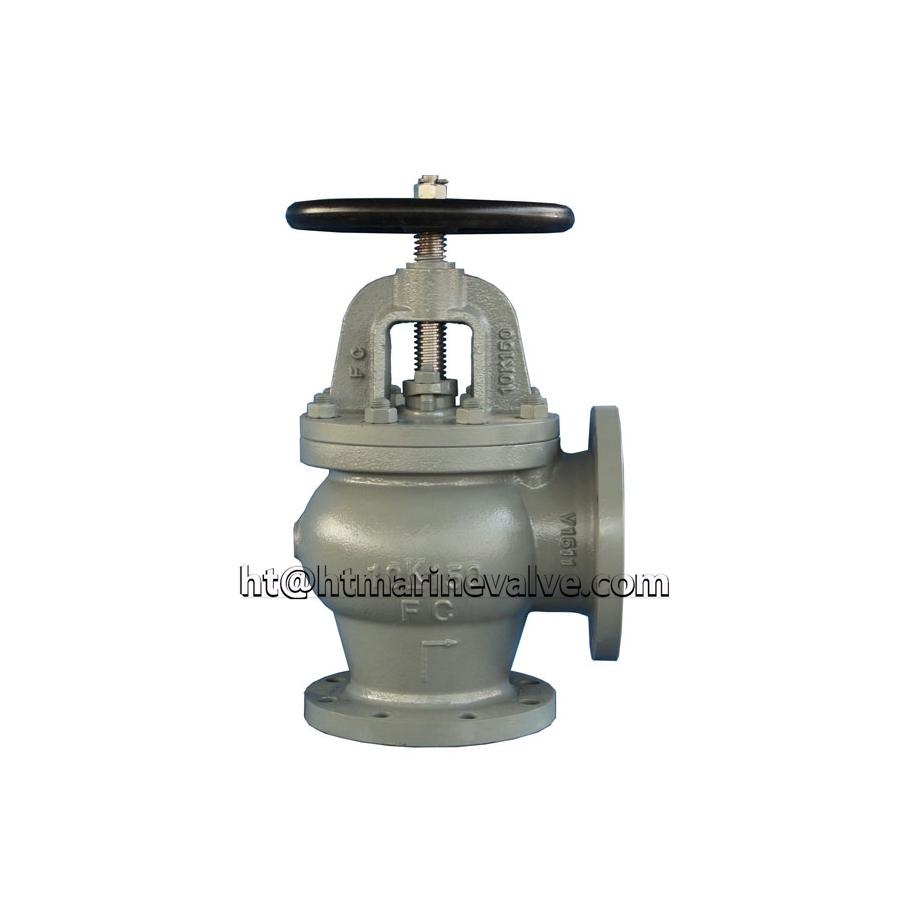 JIS F7308 10K Cast iron angle globe valve 