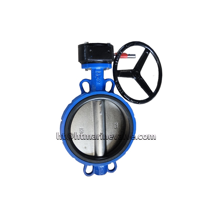 10K Butterfly valve wafter type worm gear operated