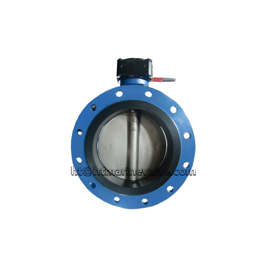 5K Butterfly valve double flanged type lever operated